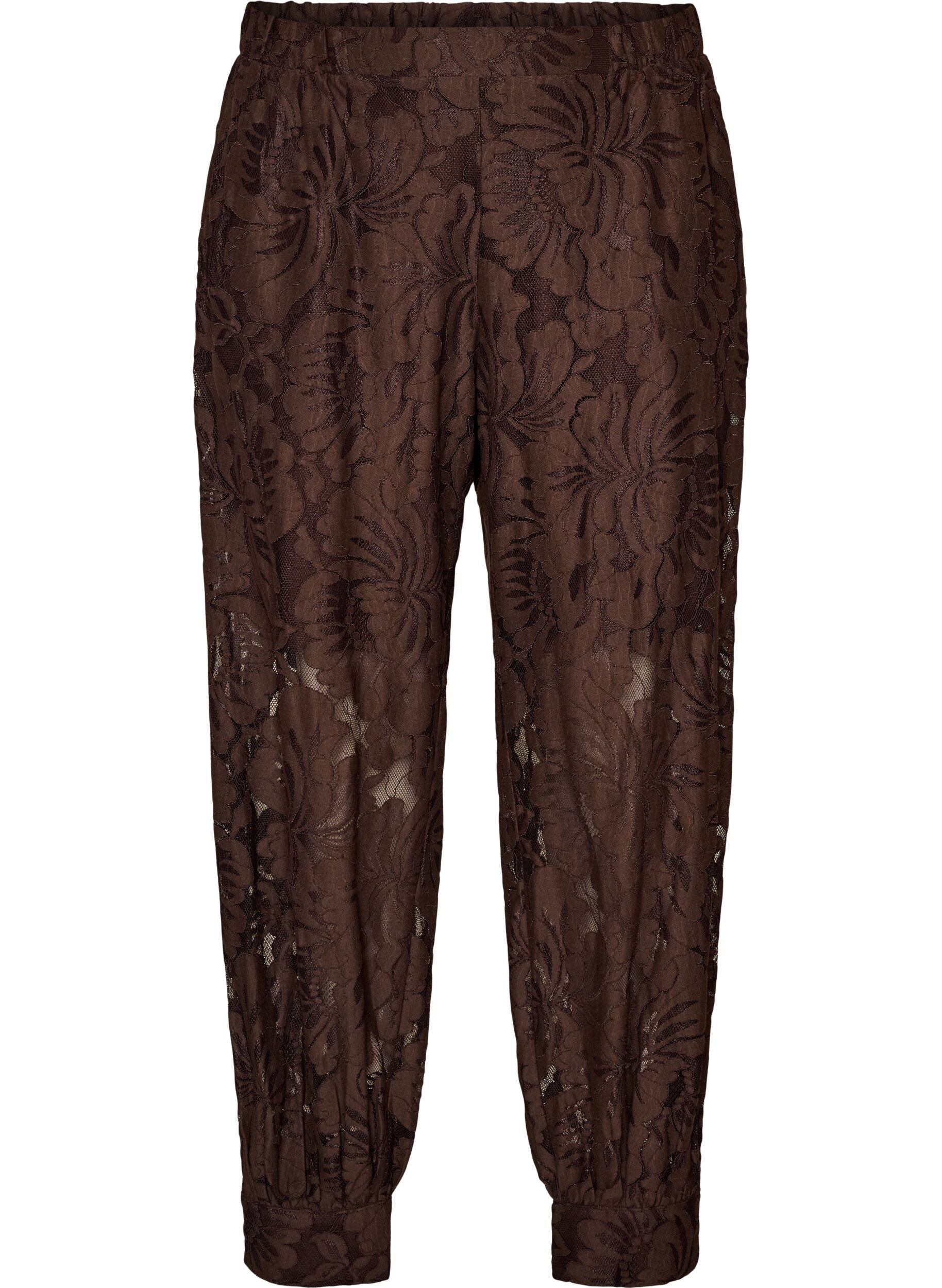 Pantalon ballon en dentelle avec short int&eacute;rieur