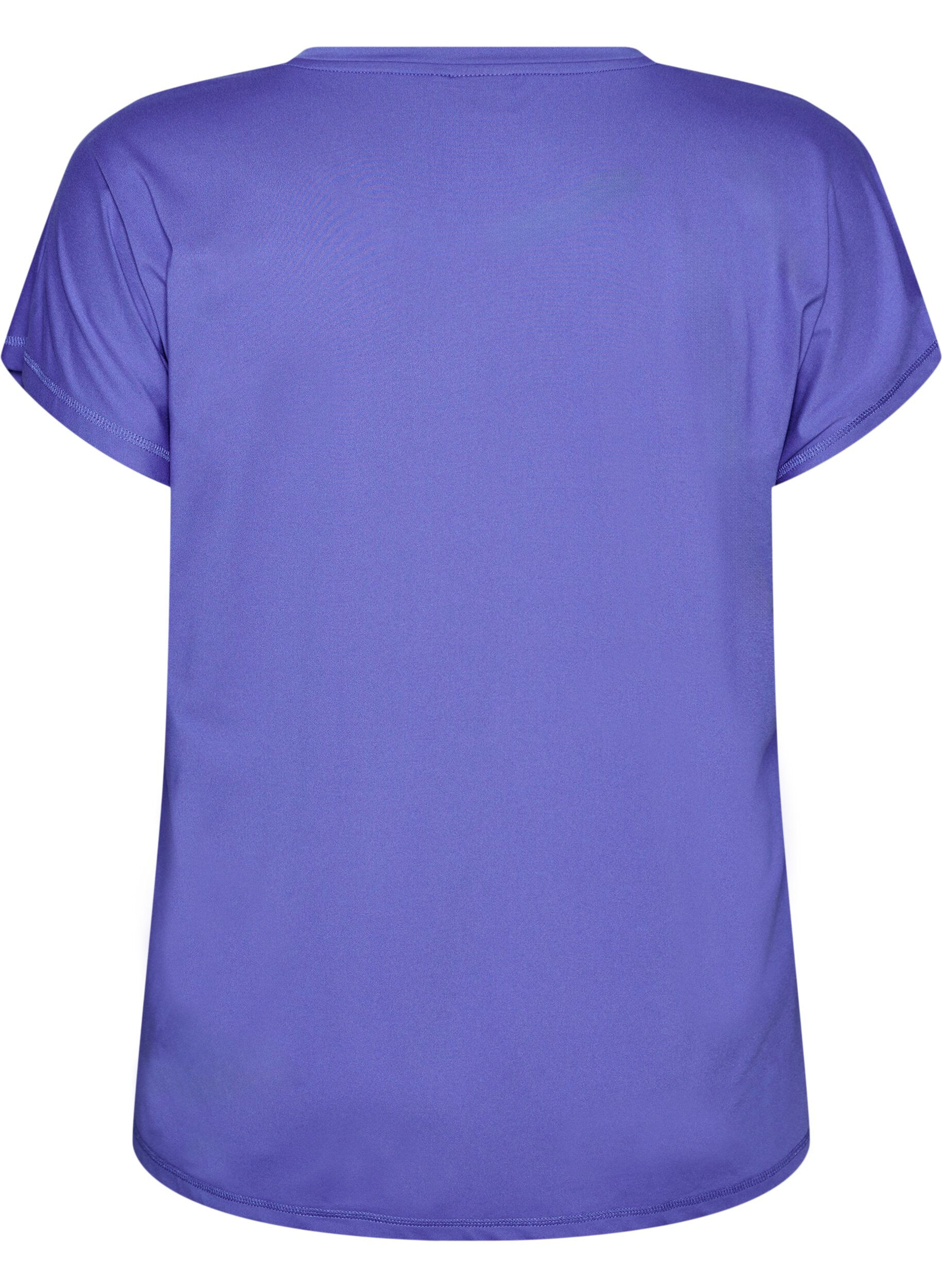 ZizziT-shirt de sport couleur unie, Bleu, Packshot image number 1