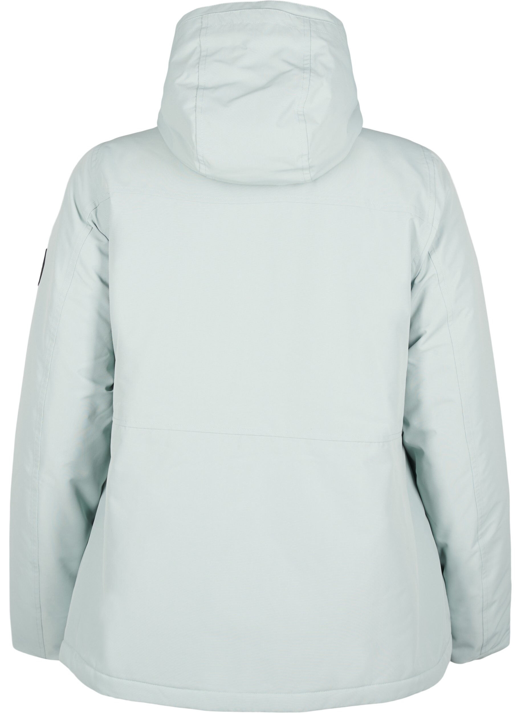 Zizzi Anorak de ski fonctionnel avec capuche, Vert clair, Packshot image number 1