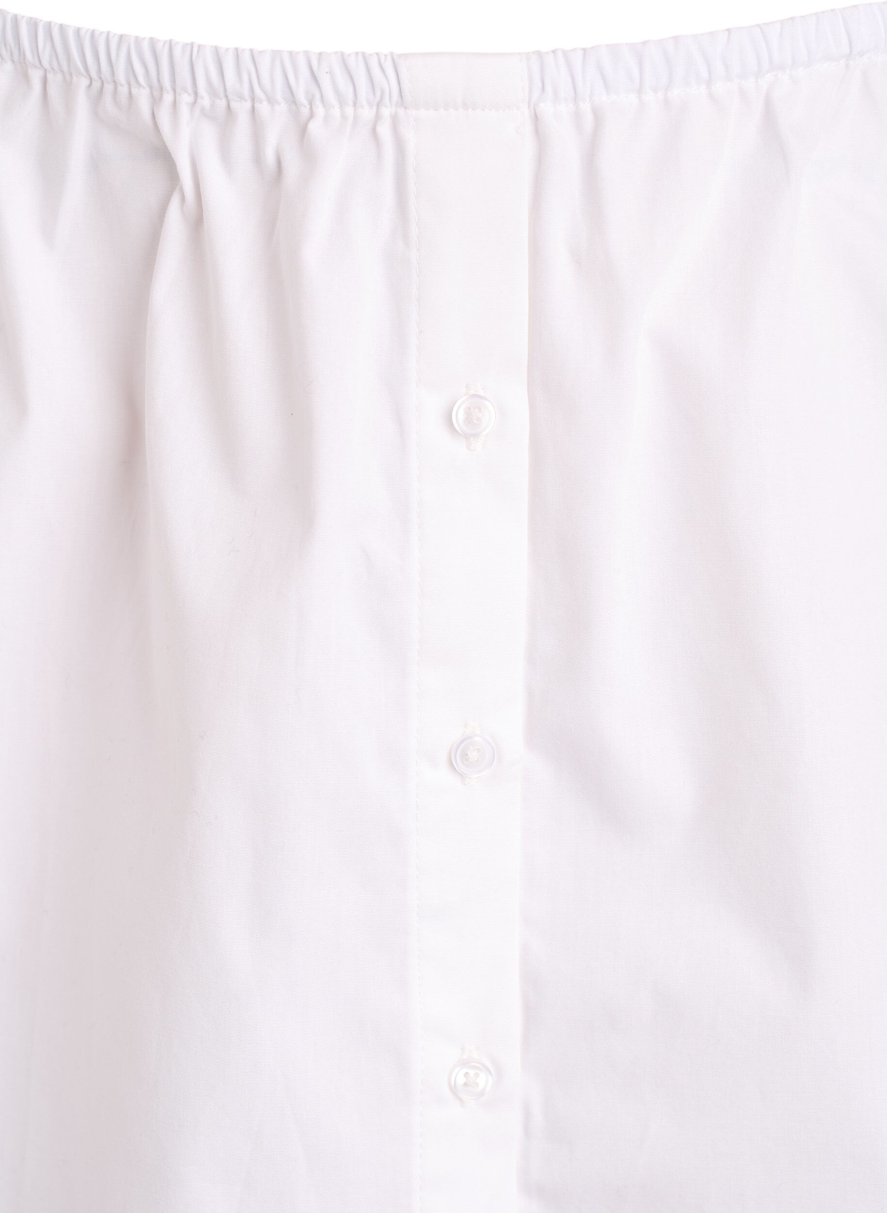 Zizzi Extension de chemise en 100% coton, Blanc, Packshot image number 2