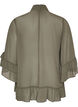 Blouse avec ruban &agrave; nouer et volants, Gris anthracite, Packshot image number 1