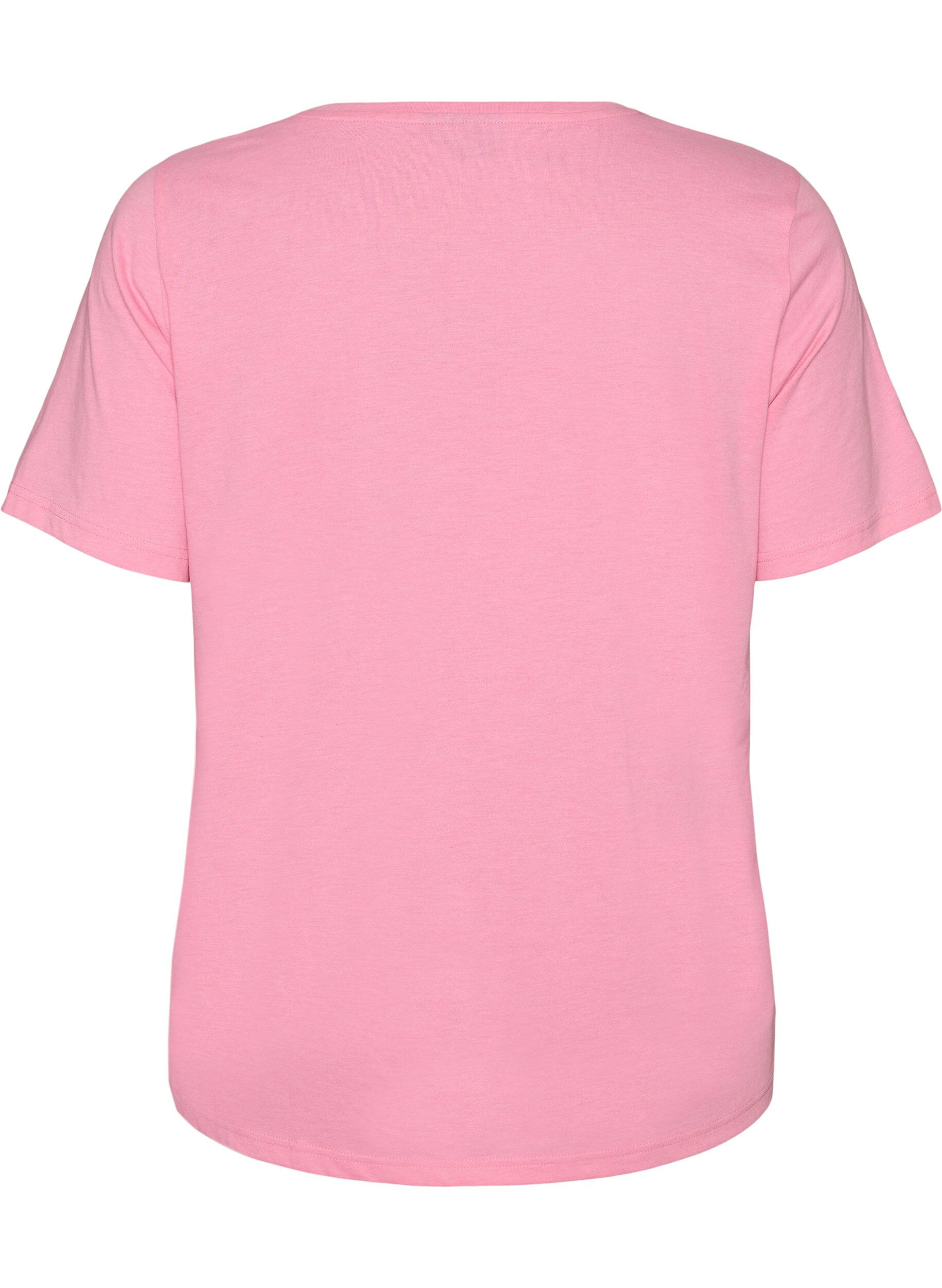 ZizziT-shirt imprim&eacute;, Rose, Packshot image number 1