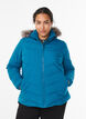 Veste courte &agrave; capuche, Bleu p&eacute;trole, Model image number 0