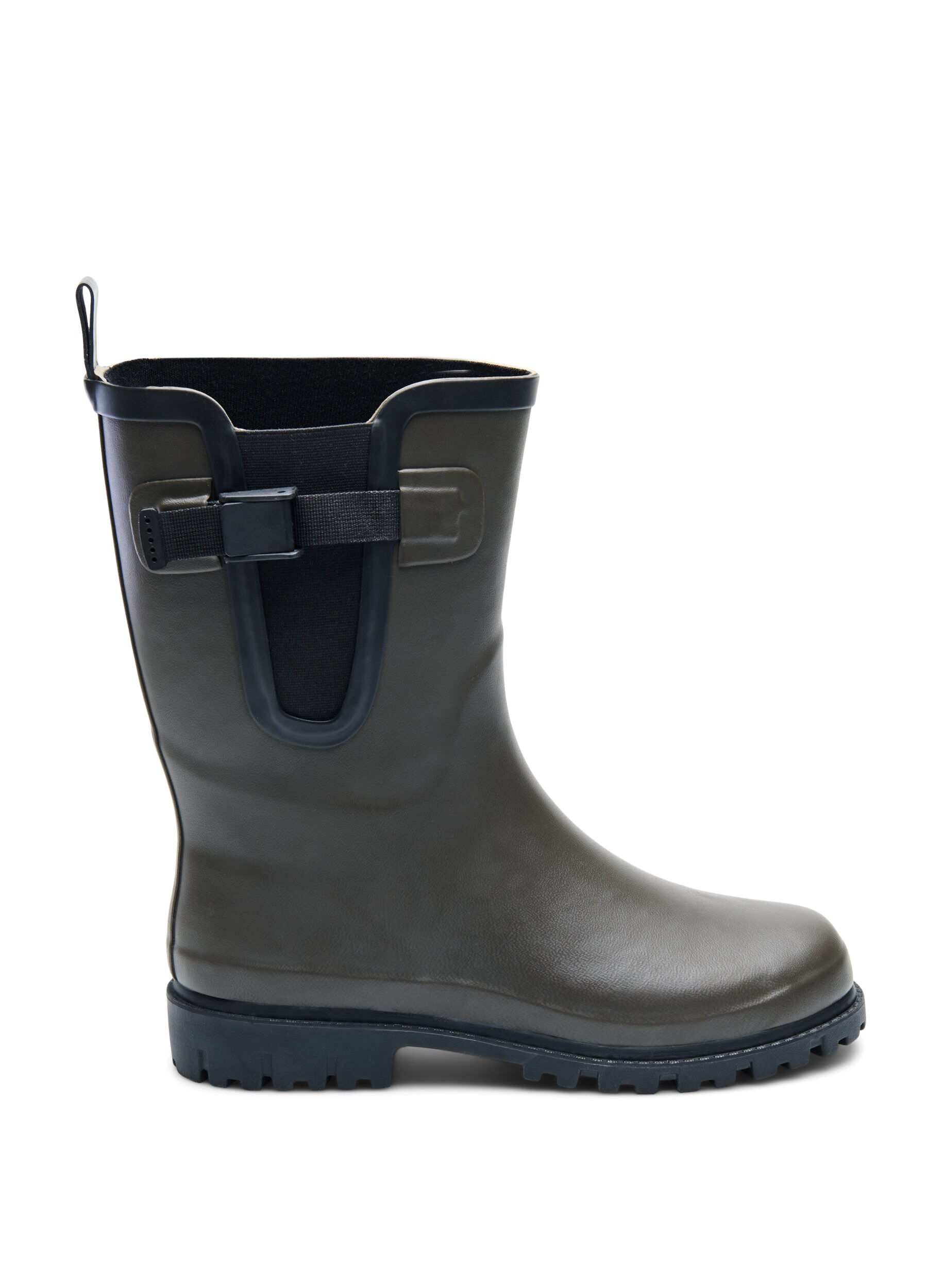 Zizzi Bottes en caoutchouc longues et larges, Tarmac, Packshot image number 0