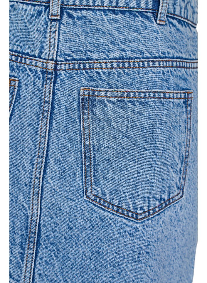 Jupe courte en jean avec poches, Bleu Clair, Packshot image number 3