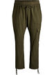 Pantalon cargo ample en coton, Vert foncé, Packshot image number 0