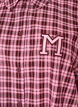 Chemise longue &agrave; carreaux avec manches 3/4, Rose, Packshot image number 2
