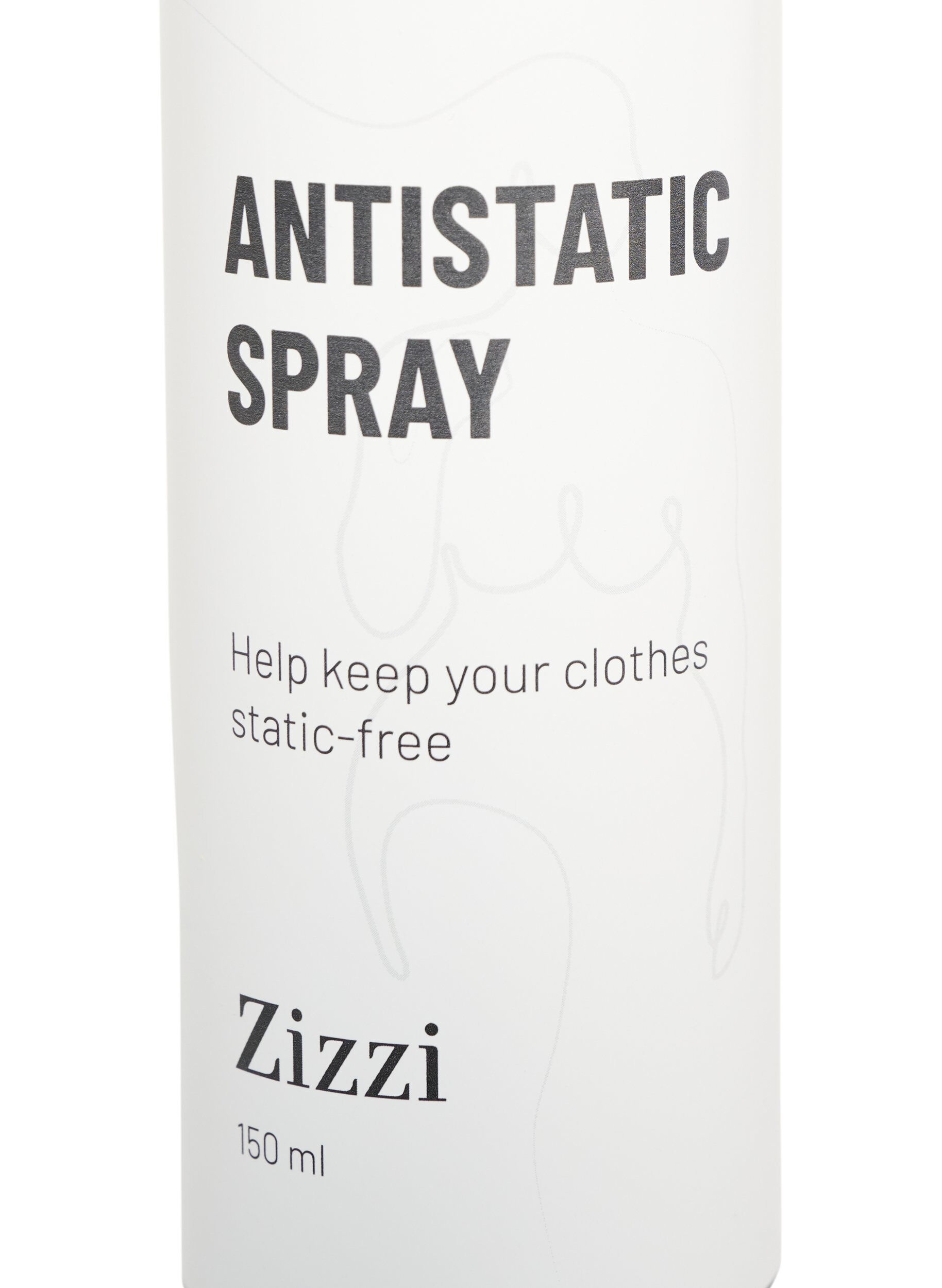 ZizziSpray antistatique pour v&ecirc;tements, Noir, Packshot image number 1