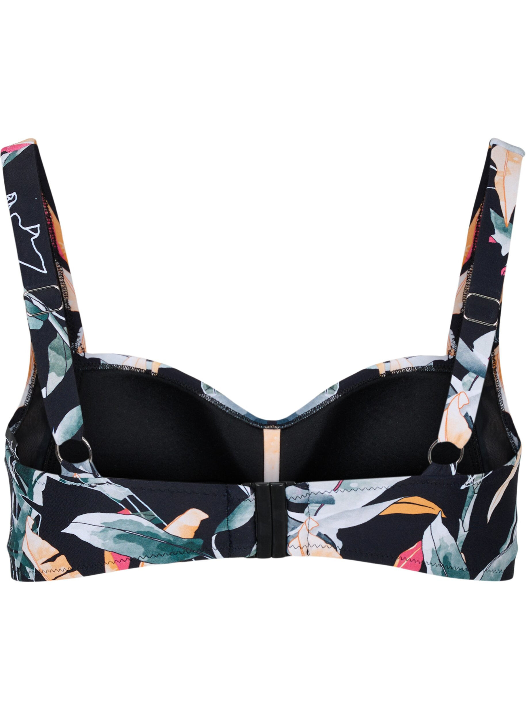 Zizzi Haut de bikini, Leaf Print, Packshot image number 1