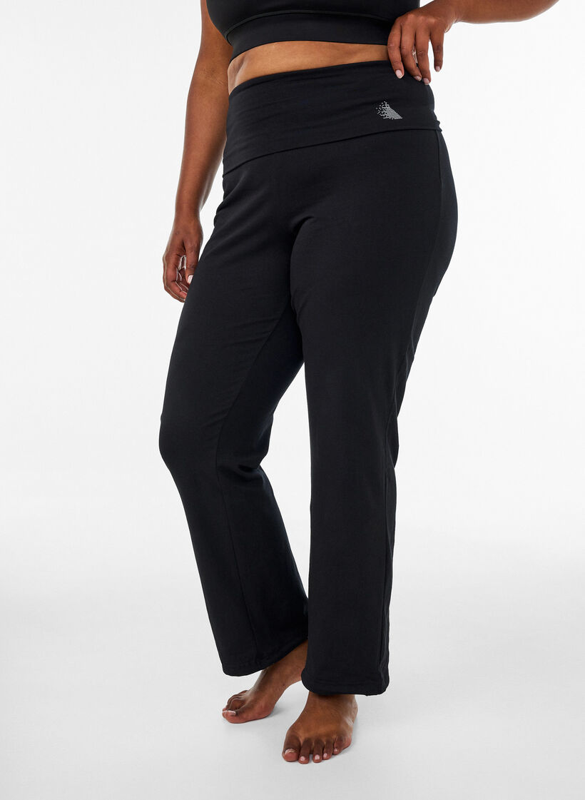 Pantalon de sport en coton, Noir, Image image number 0