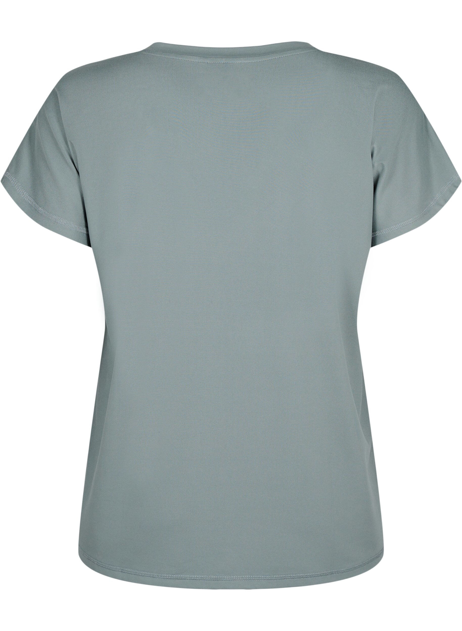 ZizziT-shirt de sport ample avec col en V, Balsam Green, Packshot image number 1