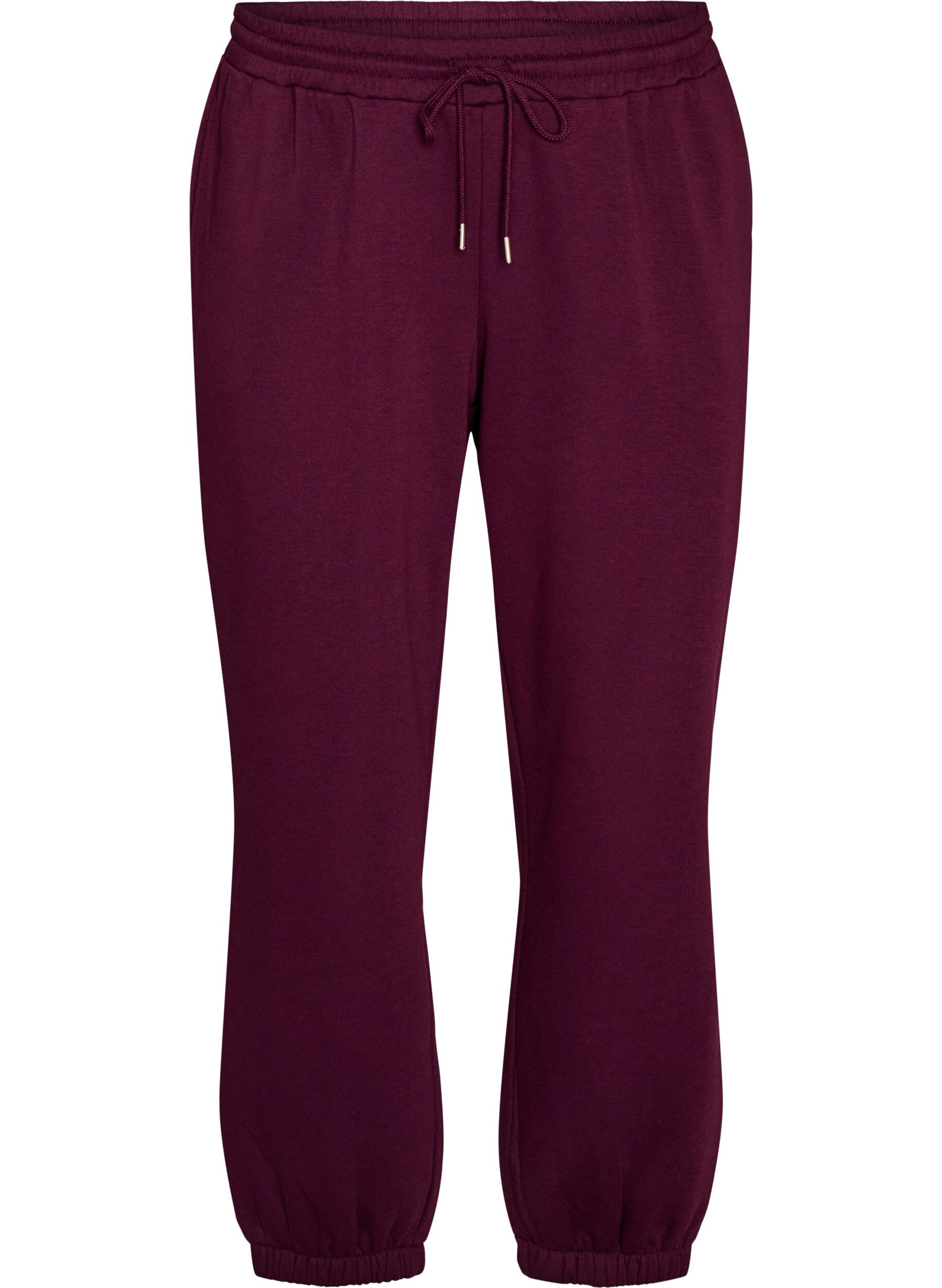 ZizziPantalon de jogging taille haute avec cordon de serrage, Violet, Packshot image number 0