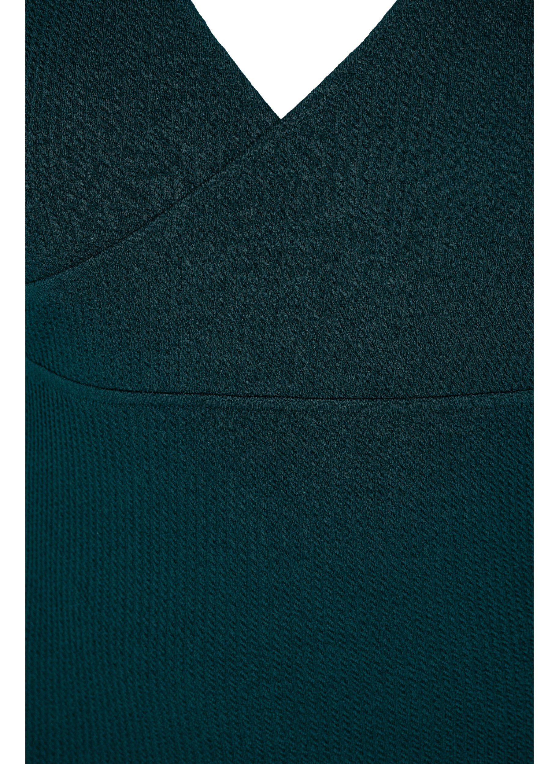 Zizzi Maillot de bain avec effet enveloppant, Deep Teal, Packshot image number 2
