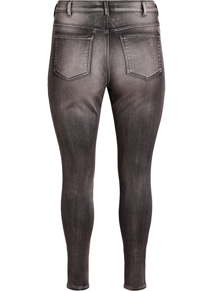 Jean Amy super slim &agrave; taille haute, Gris anthracite, Packshot image number 1