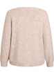 Cardigan avec boutons en forme de n&oelig;ud et motif ajour&eacute;, Beige, Packshot image number 1
