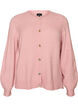 Cardigan en maille douce avec boutons dor&eacute;s, Rose poudr&eacute;e, Packshot image number 0