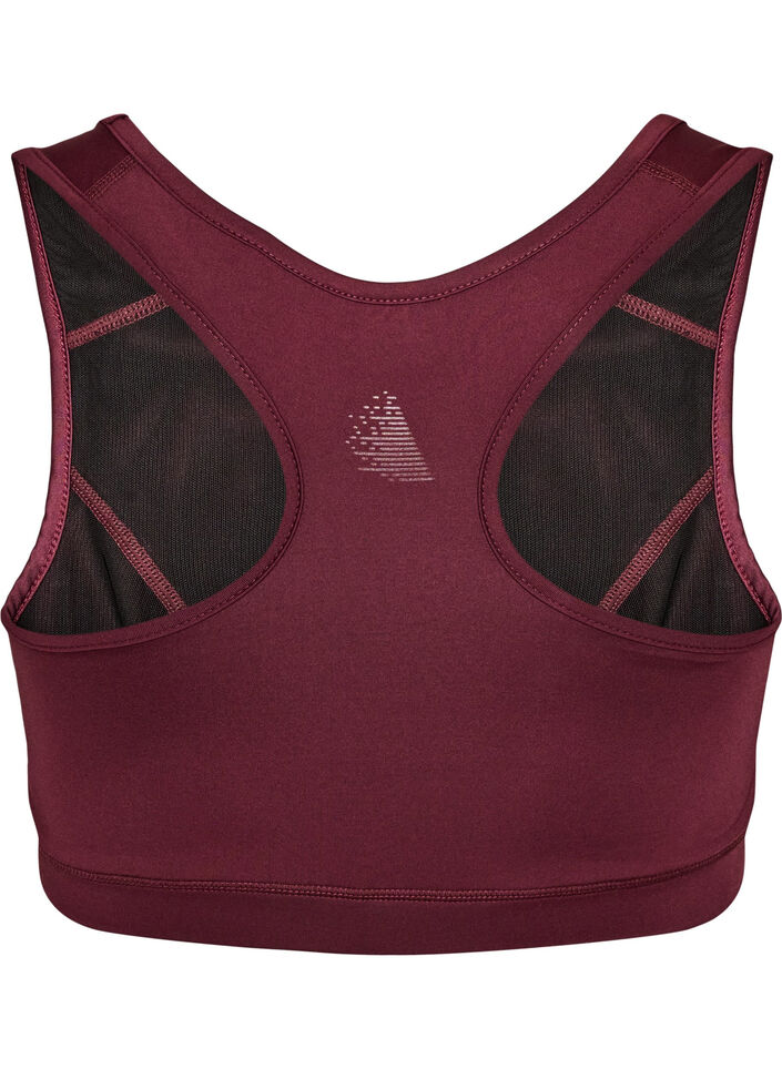 Brassi&egrave;re de sport avec dos nageur, Bordeaux, Packshot image number 1