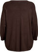 Blouse en maille avec boutons sur le c&ocirc;t&eacute;, Marron, Packshot image number 1