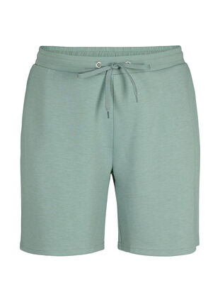 Shorts en mélange de modal avec des poches, Chinois Green, Packshot image number 0