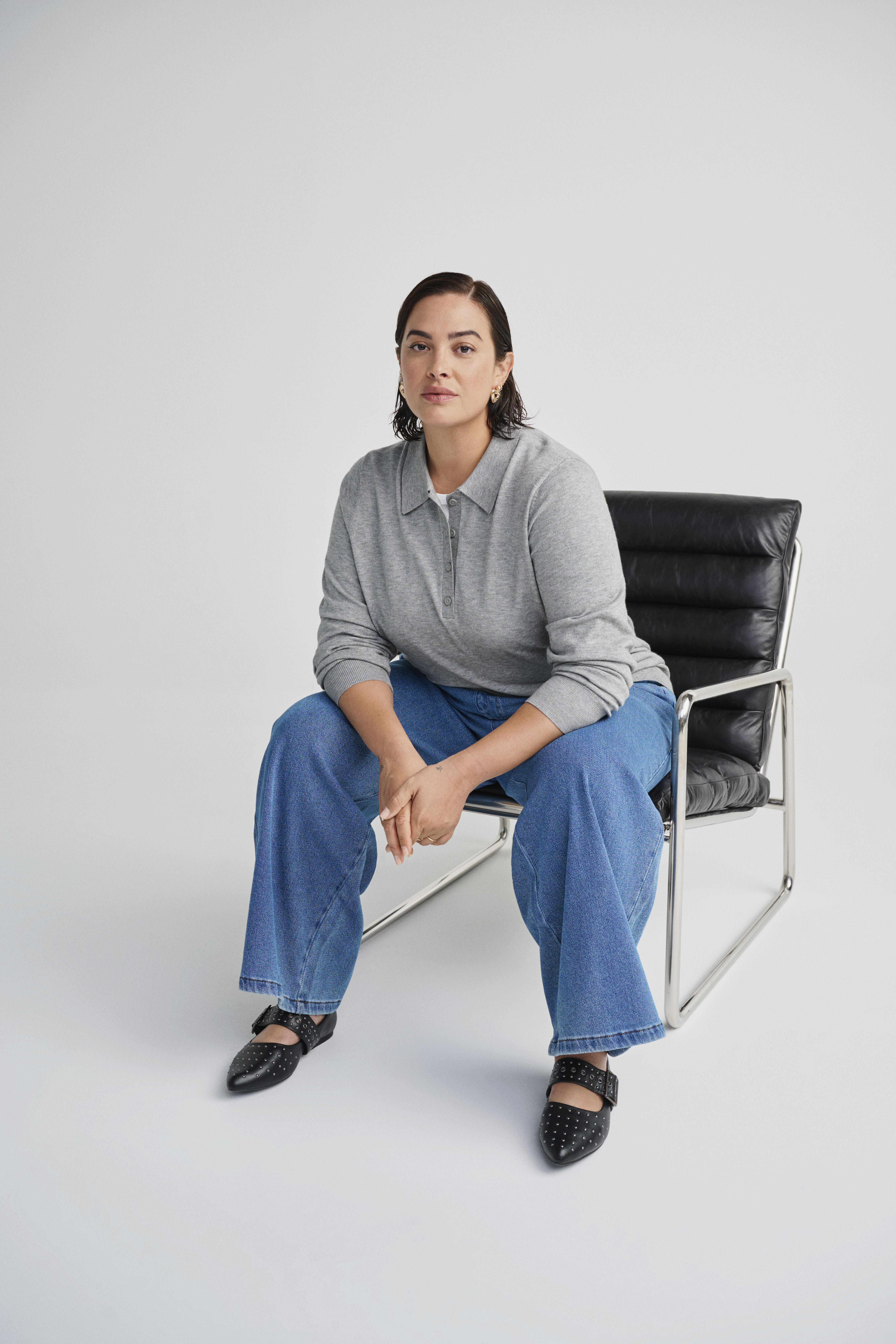 Ballerine avec boucle et clous, , Model