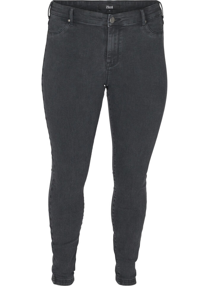 Jeggings en coton m&eacute;lang&eacute;, Grey Denim, Packshot image number 0