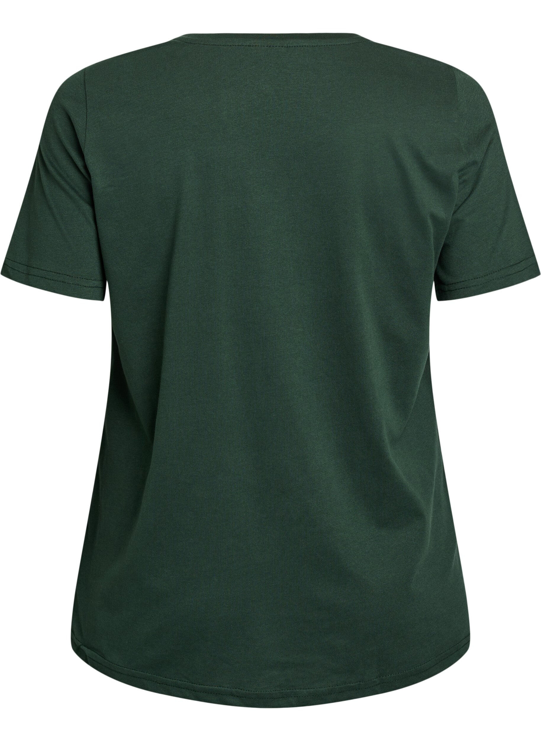 ZizziT-shirt imprim&eacute;, Vert, Packshot image number 1