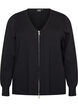 Cardigan avec zip double curseur, Noir, Packshot image number 0