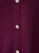 Cardigan avec col en V et texture c&ocirc;tel&eacute;e, Violet, Packshot image number 2