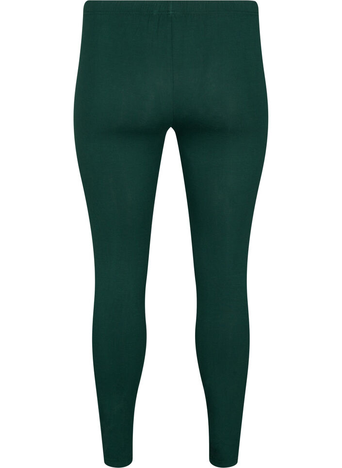 Leggings basiques en viscose, Vert fonc&eacute;, Packshot image number 1