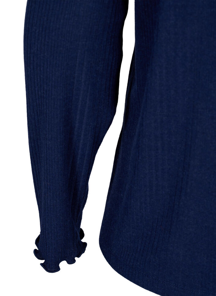 Chemisier à manches longues avec des rayures, Night Sky Mel., Packshot image number 3