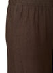 Pantalon large en lin et viscose, Marron, Packshot image number 2