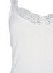 Top en viscose avec bord en dentelle, Vanille, Packshot image number 2