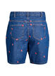 Shorts en jean avec fraises brod&eacute;es, Bleu, Packshot image number 1