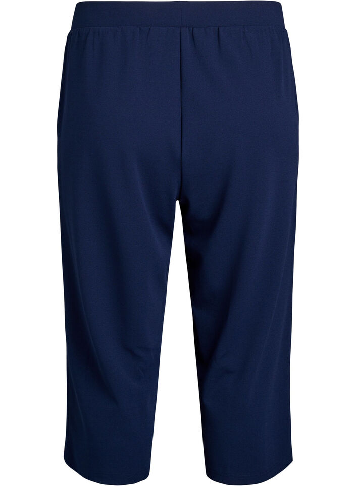 Culotte taille haute &agrave; coupe ample, Bleu, Packshot image number 1