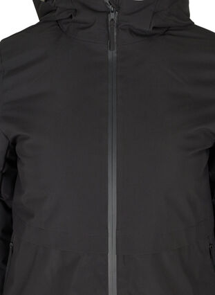 Veste d'hiver avec cordon de serrage à la taille, Black, Packshot image number 2