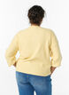 Cardigan en tricot c&ocirc;tel&eacute; avec boutons, Jaune clair, Model image number 2