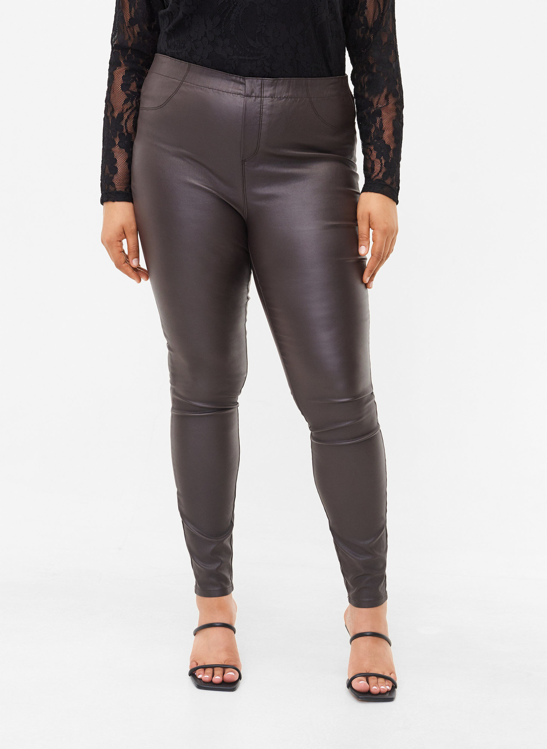 Zizzi Legging en viscose, After Dark, Model image number 3