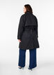 Trench-coat mi-long avec ceinture, Black, Model image number 1