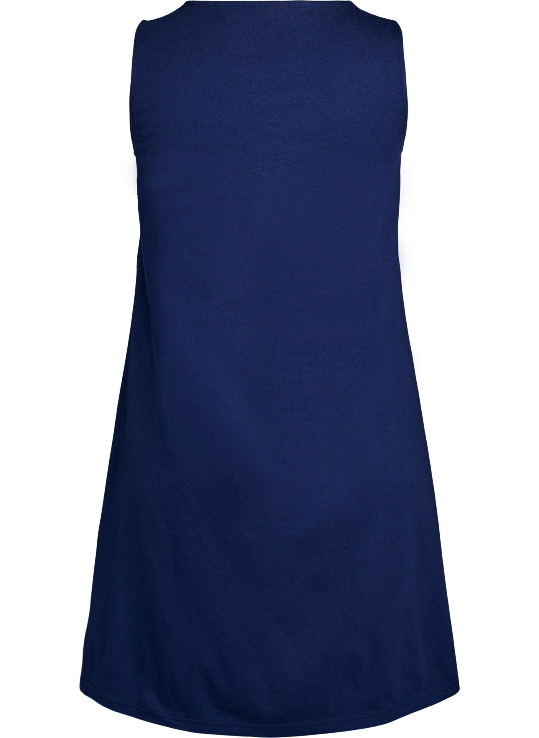 Zizzi Robe &eacute;vas&eacute;e sans manches, Bleu, Packshot image number 1