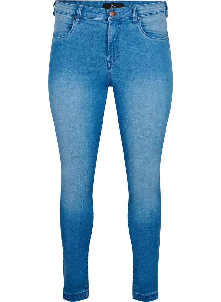 Jean Amy super slim &agrave; taille haute, Light blue, Packshot image number 0