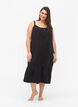 Robe de plage longue en coton, Black, Model image number 0