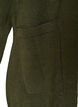 Long cardigan tricot&eacute; dans un m&eacute;lange de viscose, Vert fonc&eacute;, Packshot image number 3