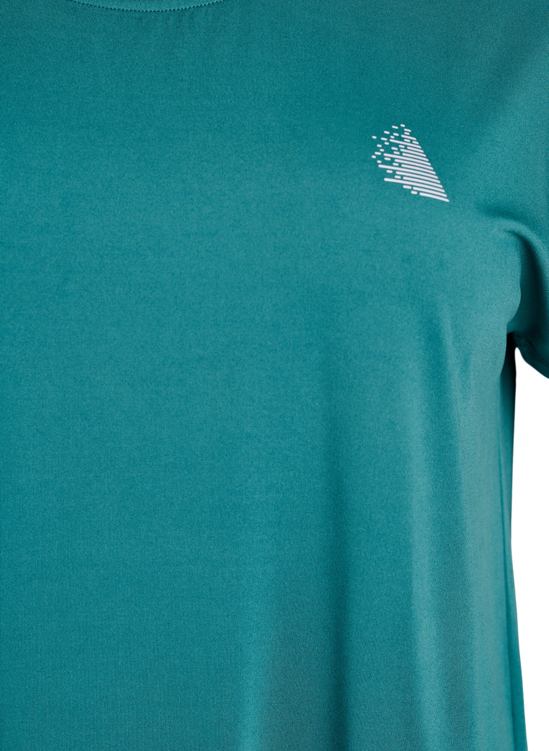 ZizziT-shirt de sport couleur unie, Bleu p&eacute;trole, Packshot image number 2
