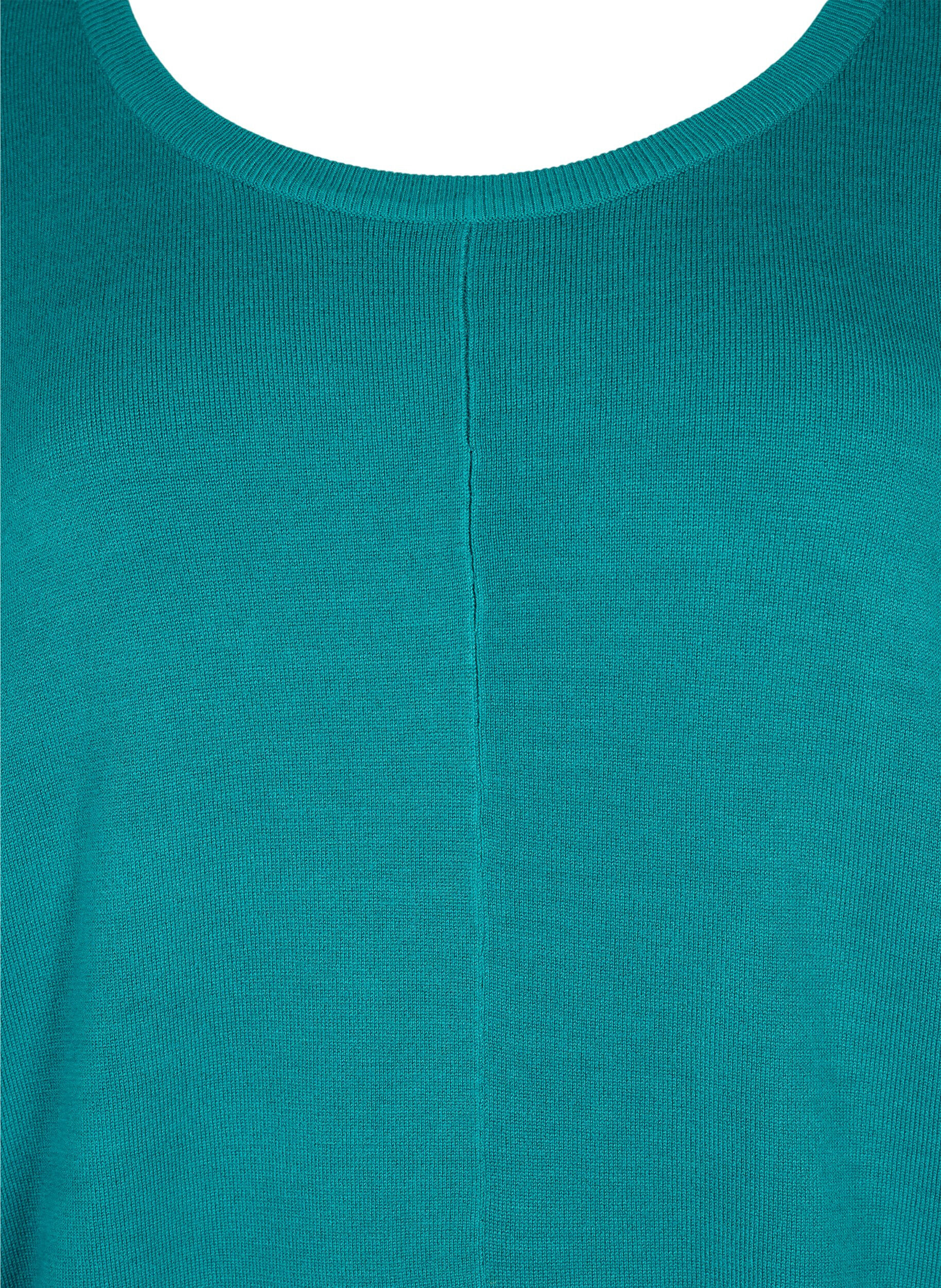 Zizzi Tunique en maille en m&eacute;lange de viscose, Deep Lake, Packshot image number 2