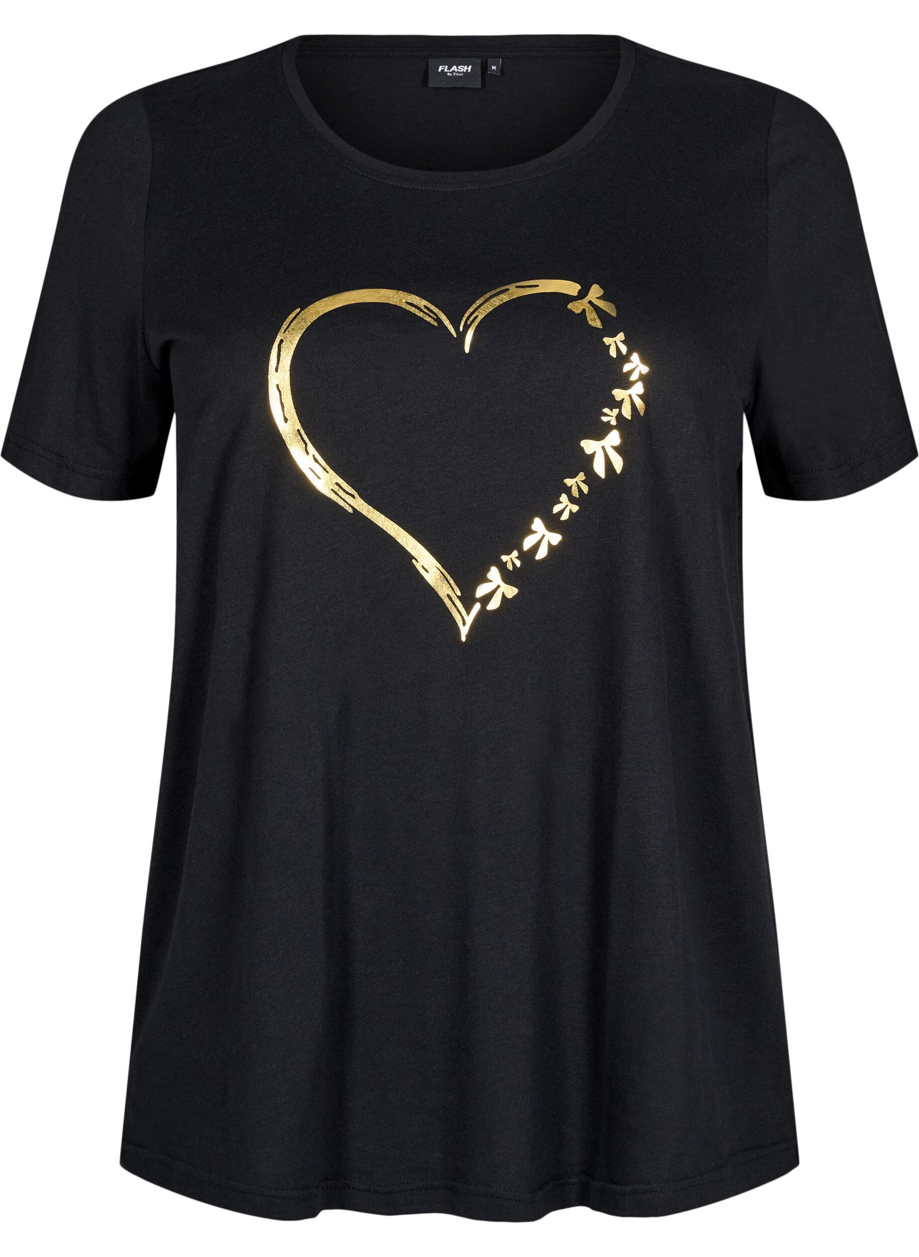 Zizzi FLASH &ndash; T-shirt avec motif, Noir, Packshot image number 0