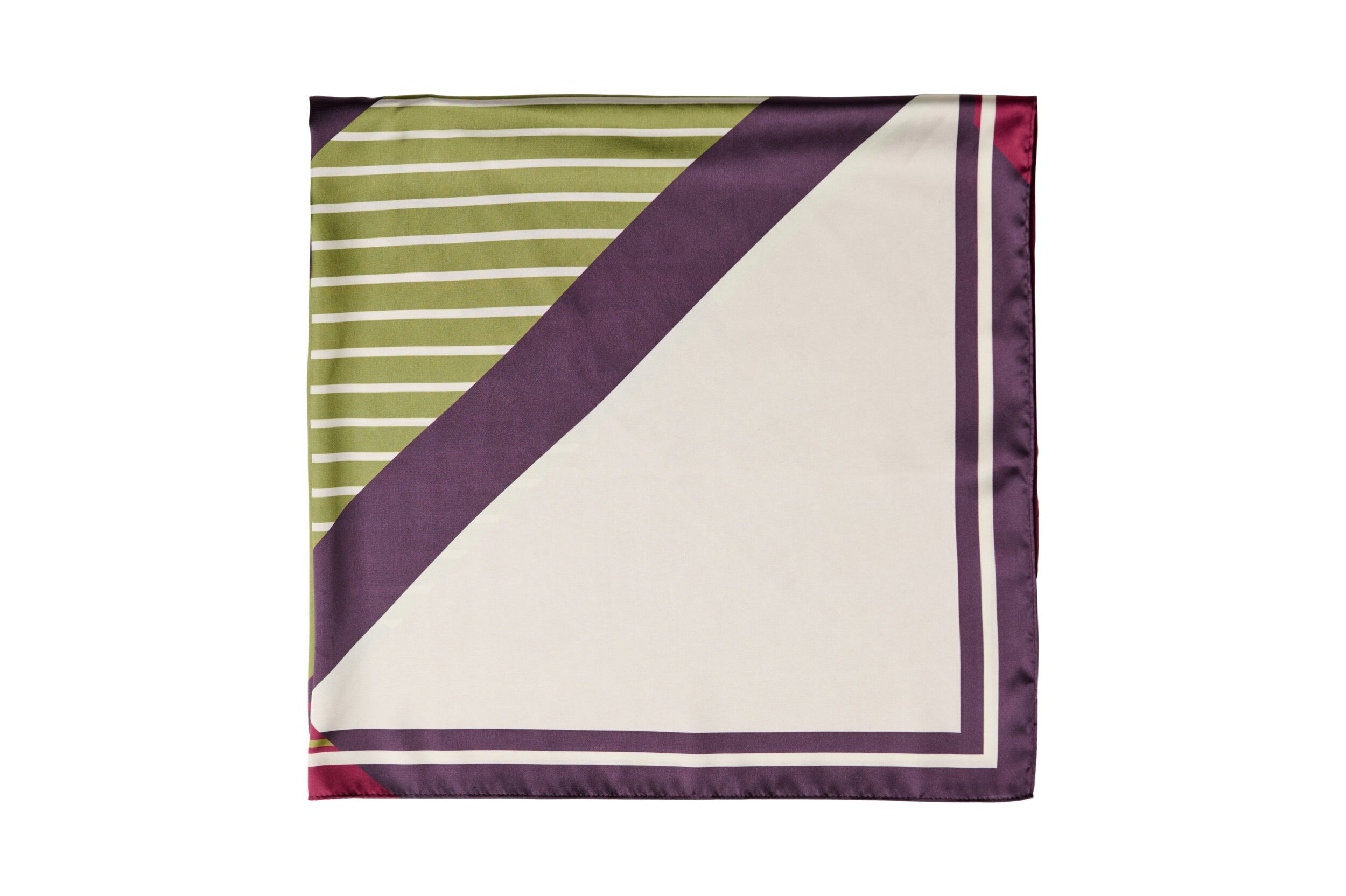 ZizziFoulard carr&eacute; &agrave; l&rsquo;aspect satin avec un motif, Violet, Packshot image number 2