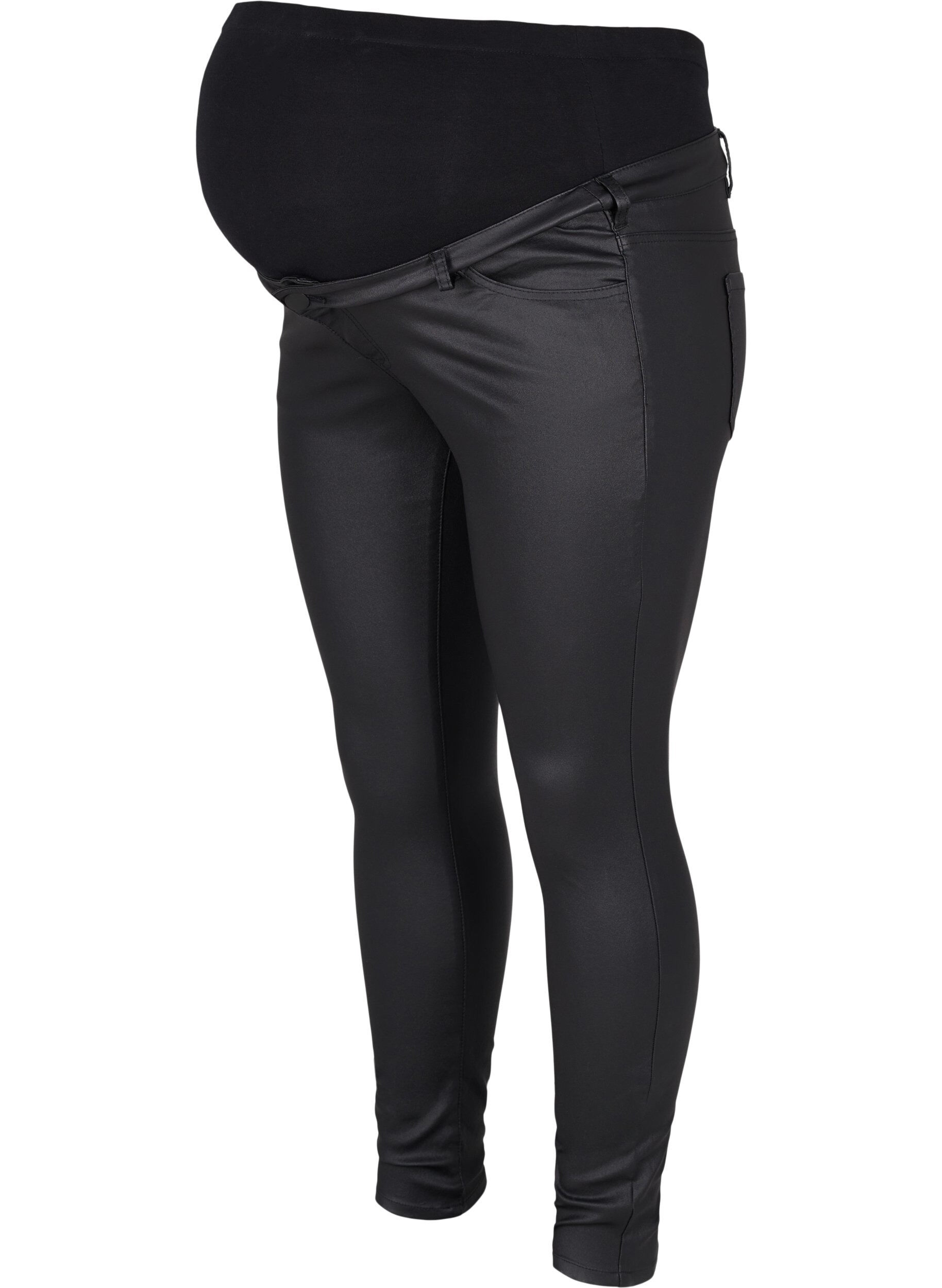Zizzi Pantalon de grossesse rev&ecirc;tu, Noir, Packshot image number 0