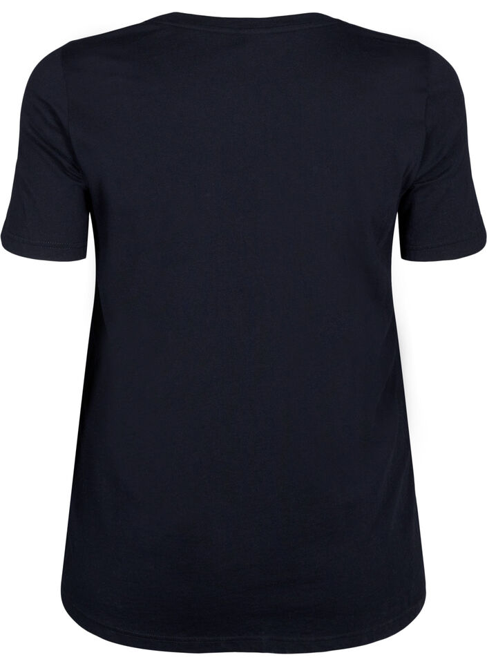 T-shirts de Noël en 100 % coton, Black w. Wine, Packshot image number 1