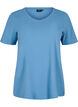 T-shirt basique en coton de couleur unie, Bleu, Packshot image number 0