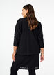 Blazer en dentelle avec poches, Black, Model image number 1